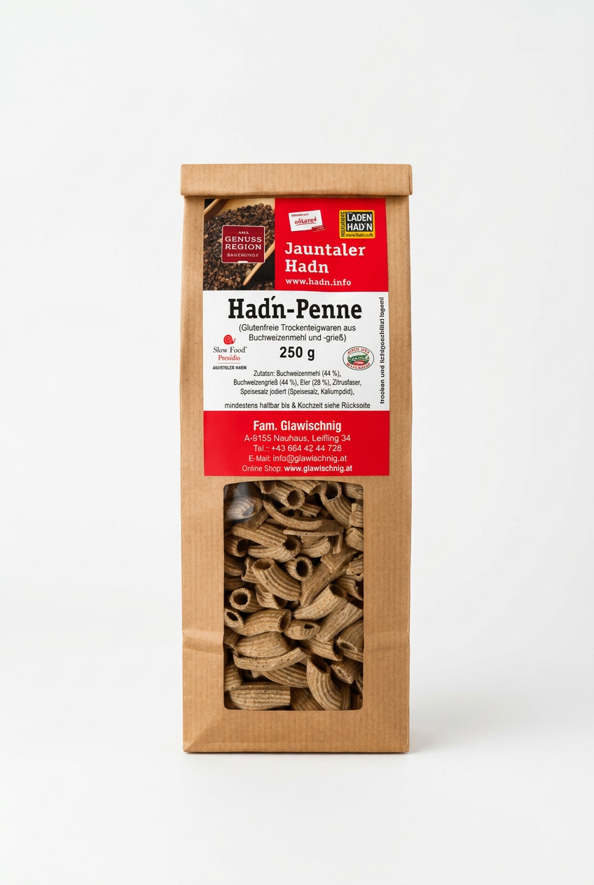 Buchweizennudeln Penne (Hadn-Penne) Glutenfrei