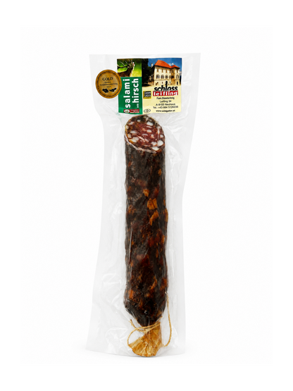Salami (halb) mit Hirsch- und Schweinefleisch