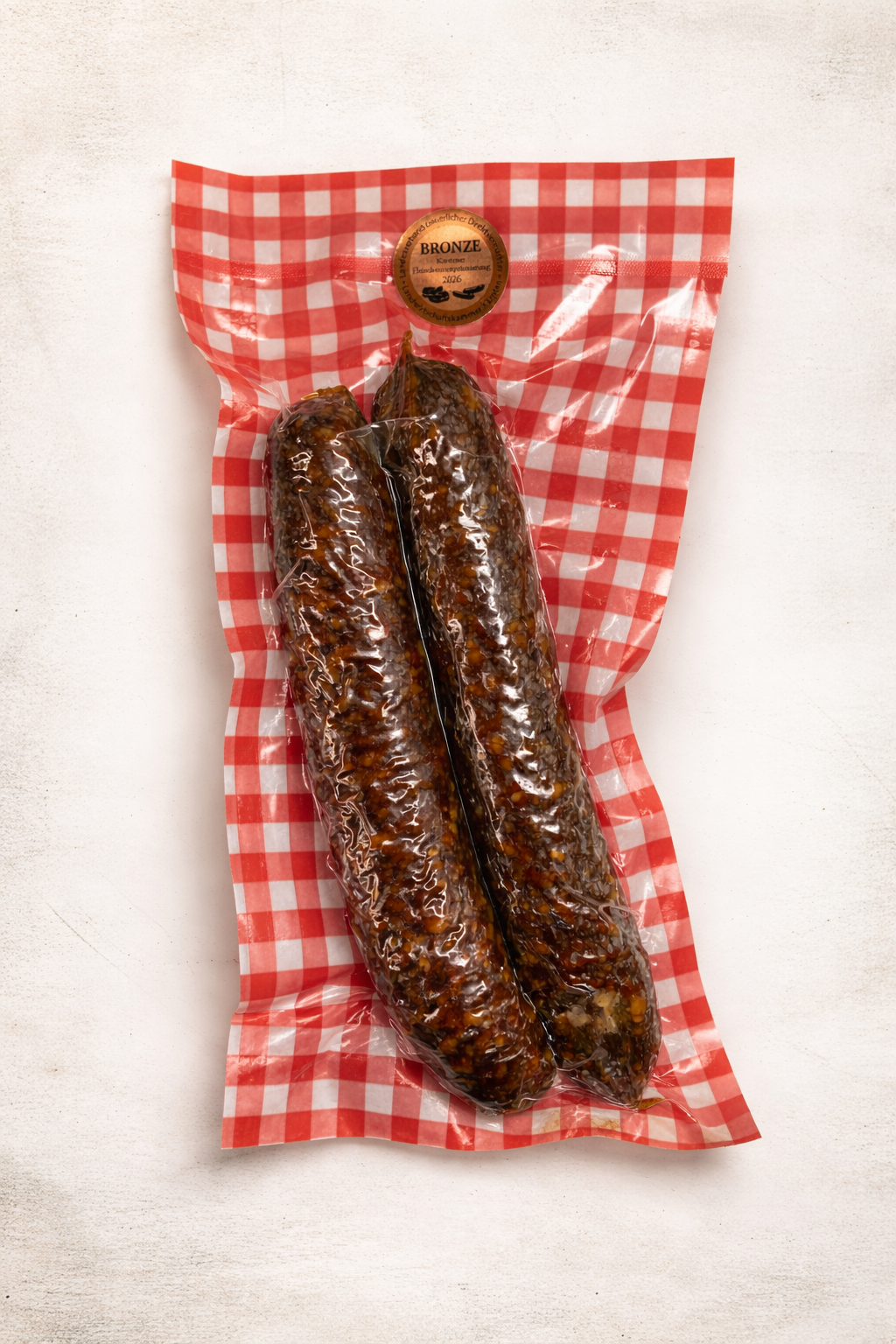 Trockenwürste mit Hirsch- und Schweinefleisch (1 Paar)